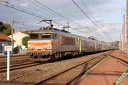 BB 7265 et Téoz à Castelnaudary