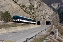 Autorails des Chemins de Fer de Provence en UM, à l'approche d'Annot