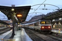 BB 15023 et Train Paris-Moscou à Paris-Est