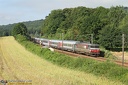 BB 15021 et train Paris-Moscou à Chamigny