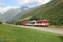 Train MGB à l'approche de Réalp