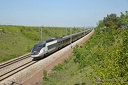Rame TGV Sud-Est 23 en UM à Ver sur Launette