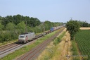 BB 37023 Captrain et Autoroute Ferroviaire à Sennecey le Grand