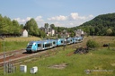 Autorail X 73695 AURA en UM3 à Saint-Denis près Martel