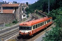 X 4715 (6674 visits) Sous un soleil de plomb le TER Lyon St Paul - St Bel entre en gare de l'Arbresle. X 4715
