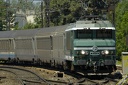 CC6558 (6285 visits) Entrant en gare d'Ambérieu en tête d'un Lyon - Modane. CC6558