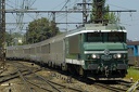 CC6558 (6019 visits) Entrant en gare d'Ambérieu en tête d'un Lyon - Modane. CC6558