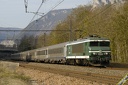 CC6558 et corail (6212 visits) Passant l'ancienne gare de Rossillon sur le TER 83312 Lyon Perrache - Modane. CC6558 et corail
