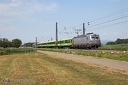 Vectron 7193 004 Flixtrain  et  Rame FLX  à Hohberg
